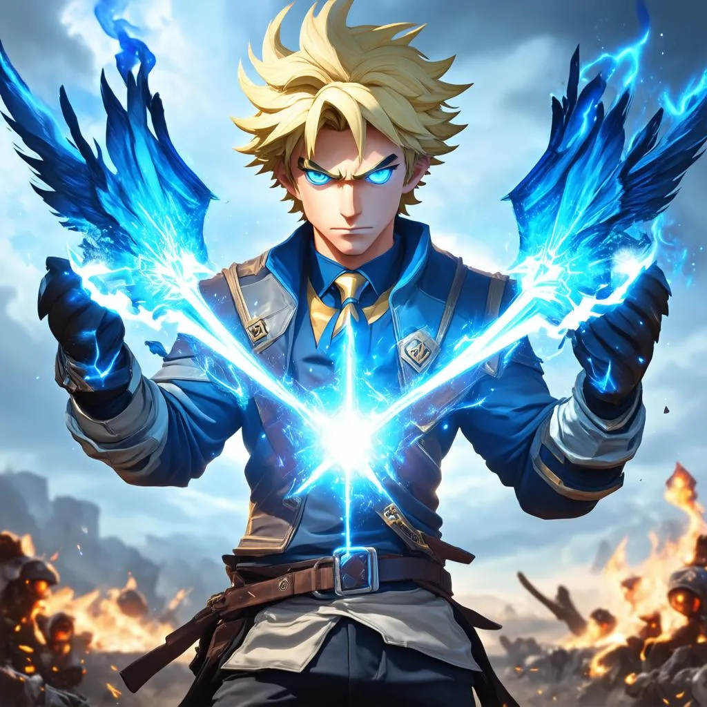 Ezreal với Tam Hợp Kiếm