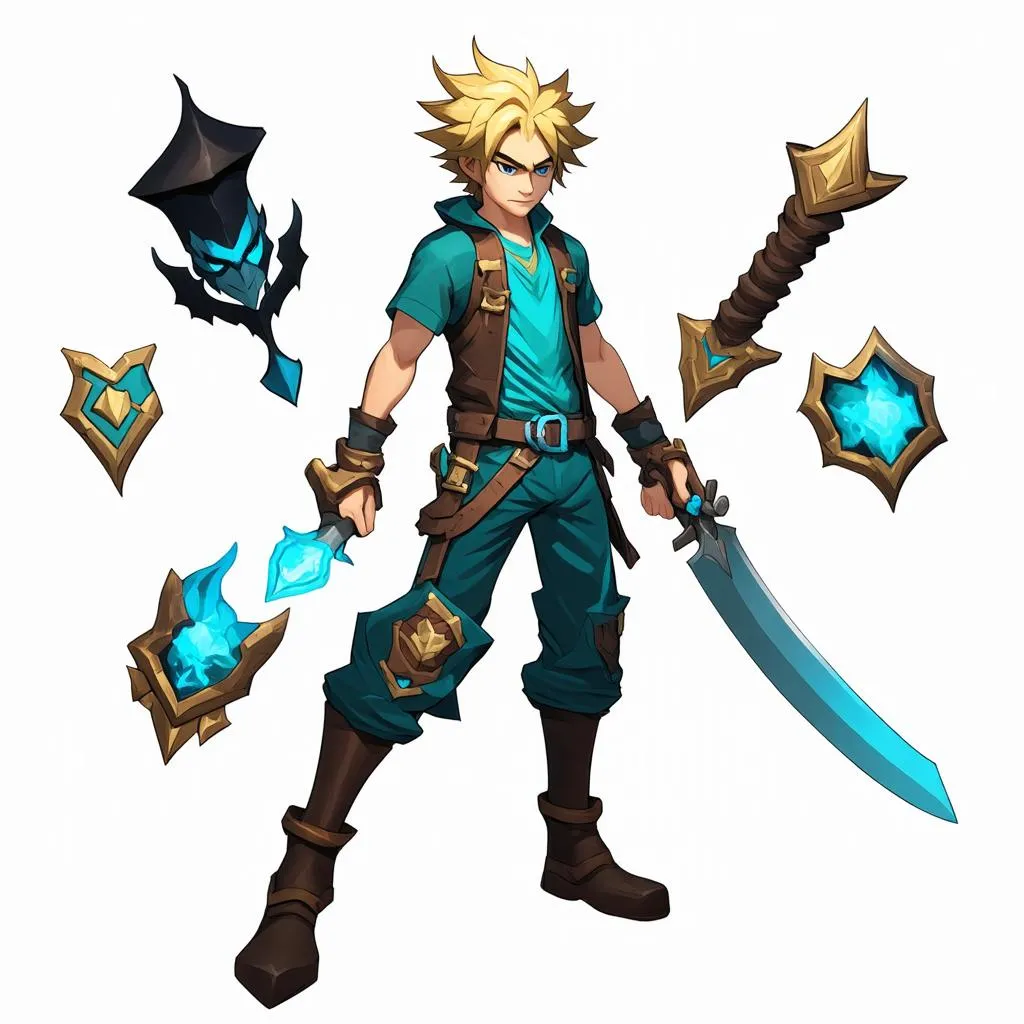 Ezreal trang bị đi rừng