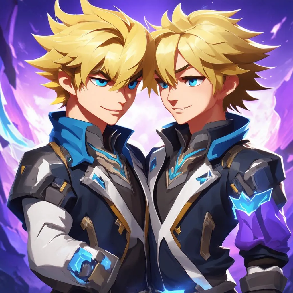 Ezreal và Lux hỗ trợ