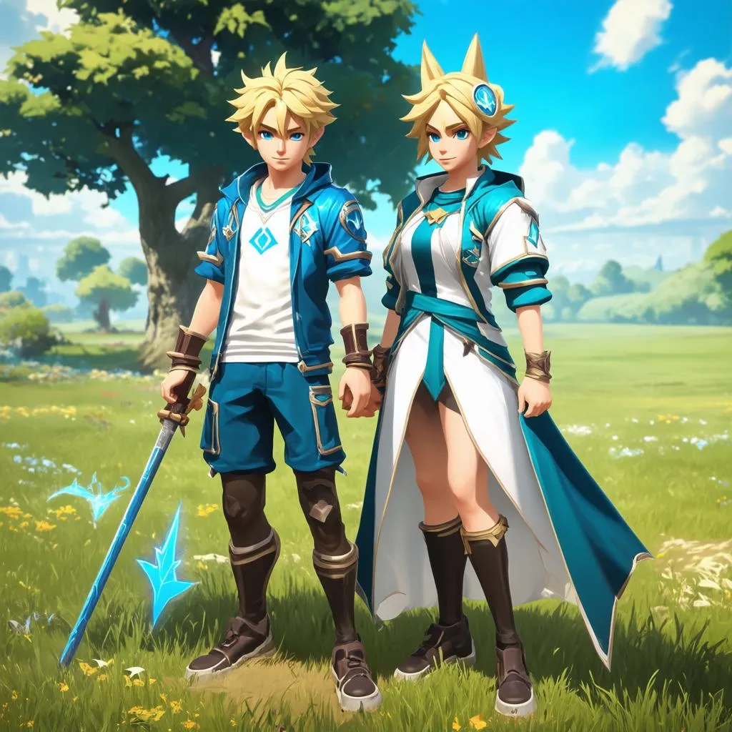 Ezreal và Lux trong Liên Minh Huyền Thoại