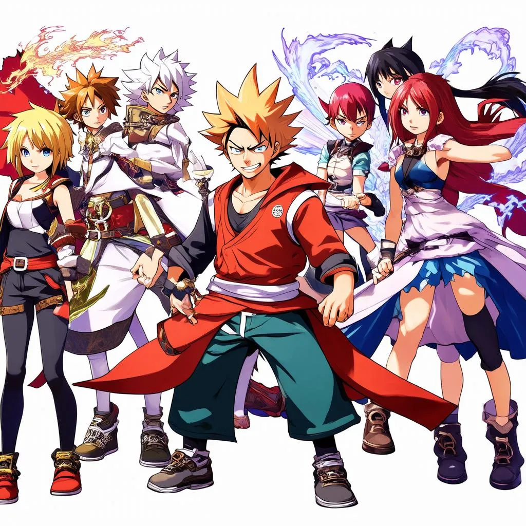 Các Nhân Vật Fairy Tail Trong Game