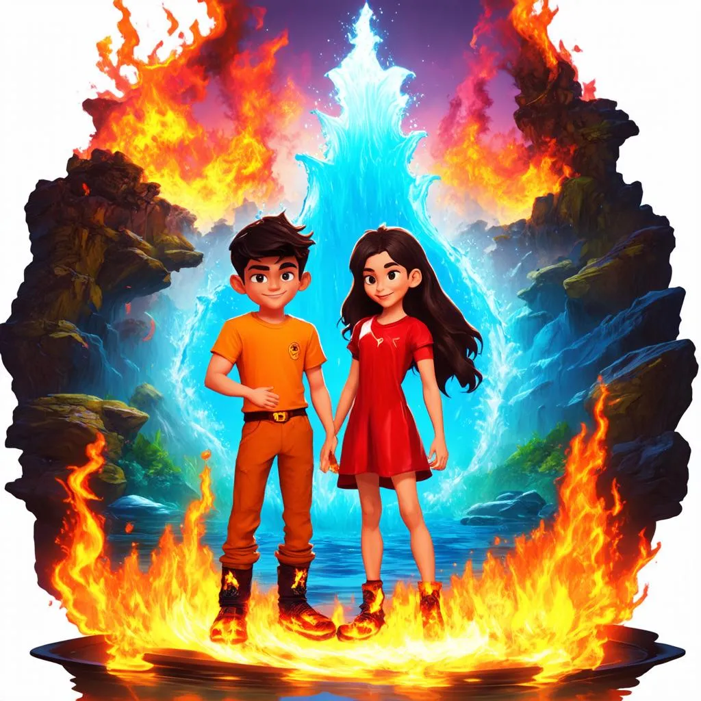 Fireboy and Watergirl characters