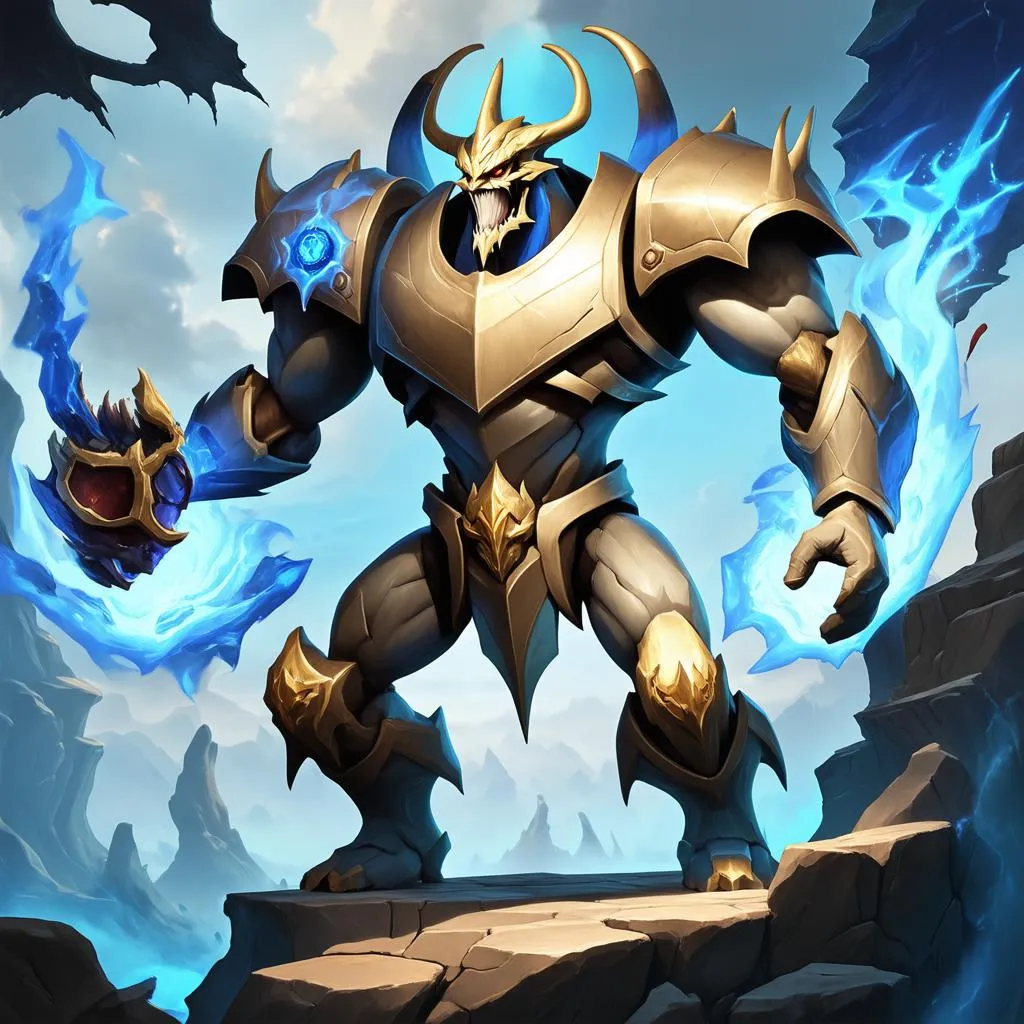 Galio Aram: Vị thần khổng lổng thống trị đấu trường phép thuật