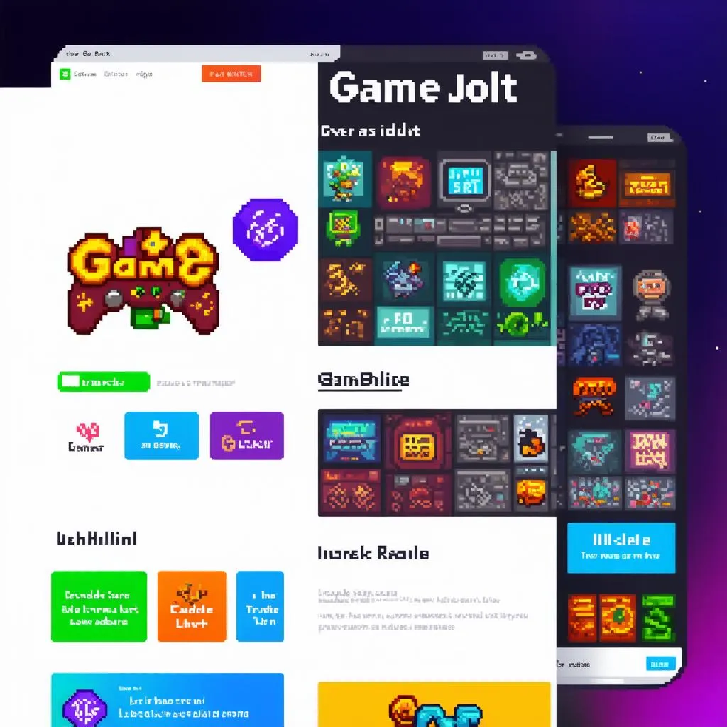 Giao diện Game Jolt