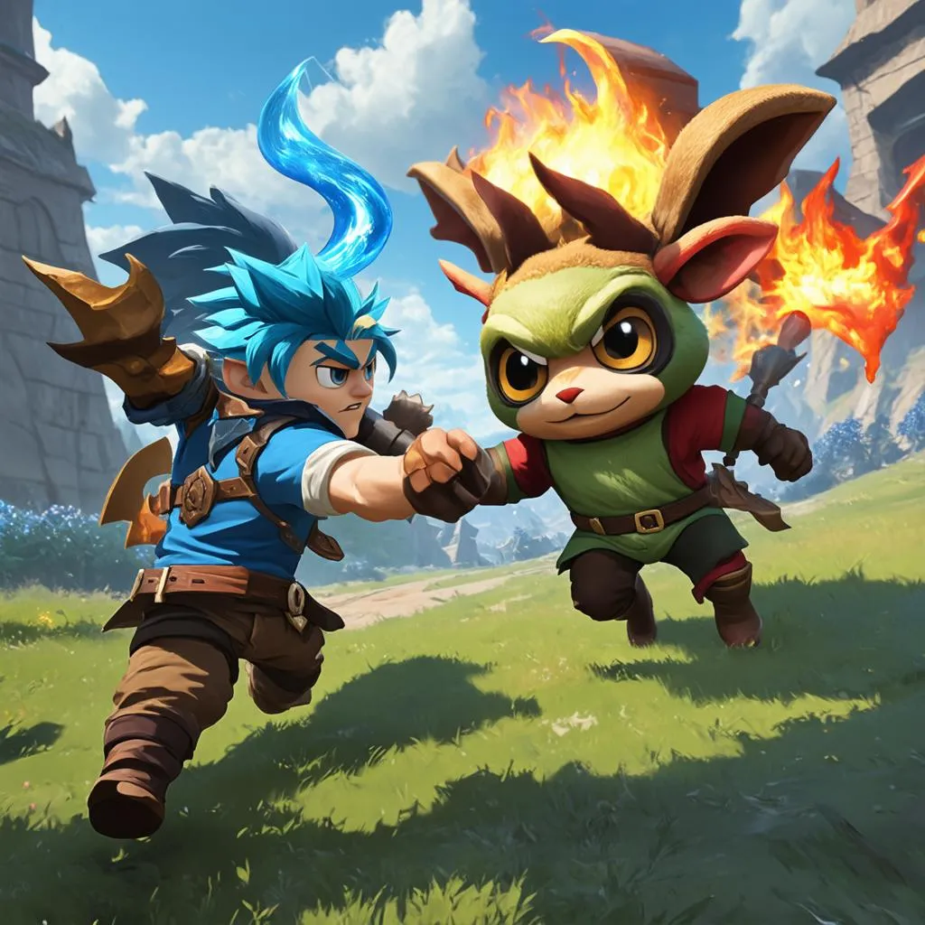 Garen đối đầu Teemo