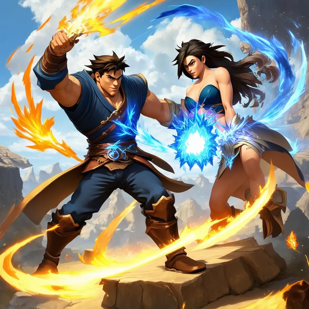 Garen sử dụng E chặn Illaoi