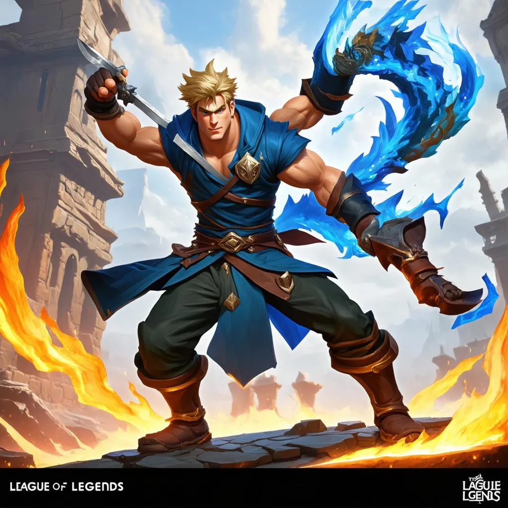 Garen và Darius Đang Đối Đầu