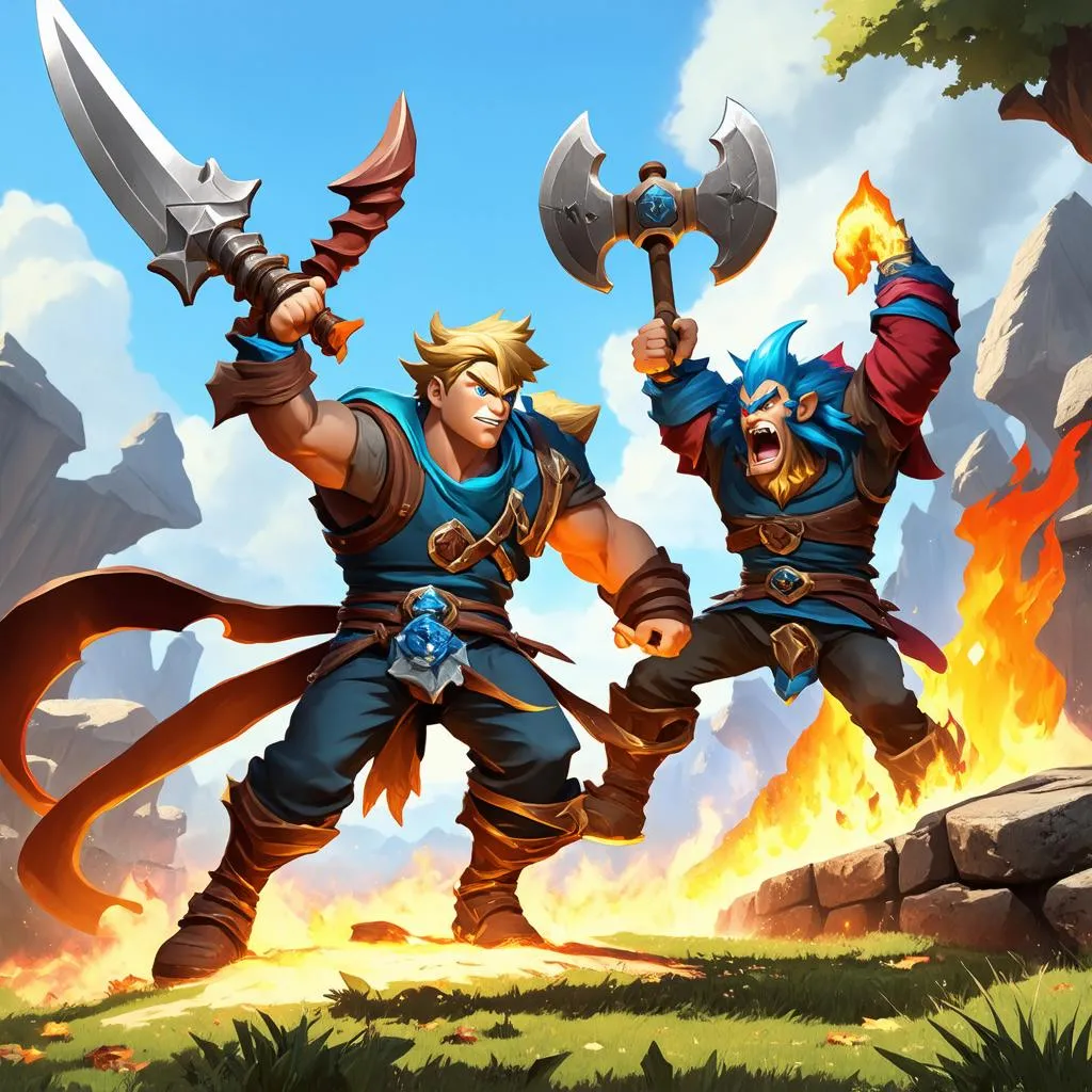 Garen và Sion đối đầu nảy lửa trong Summoner Rift