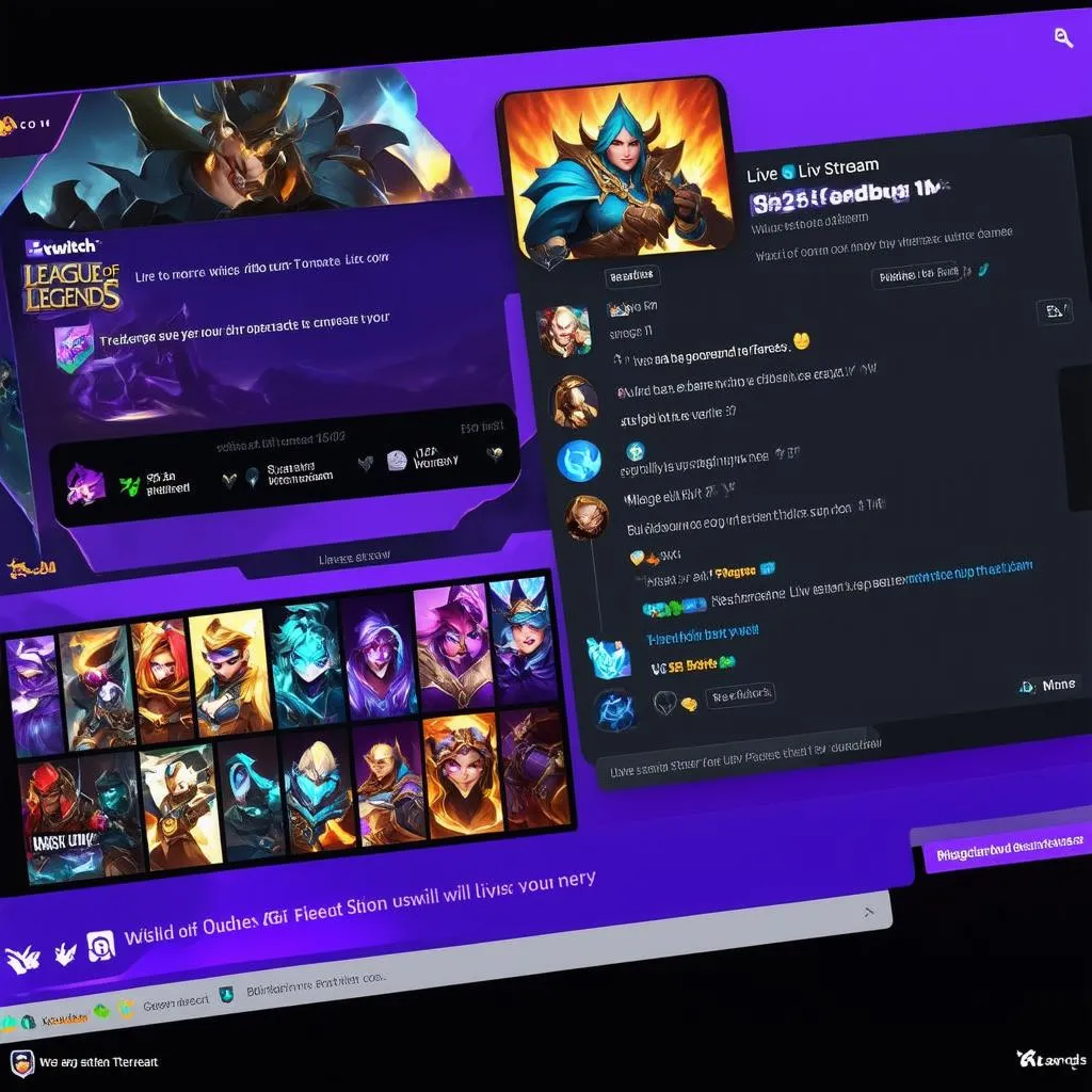 Giao diện Twitch LMHT