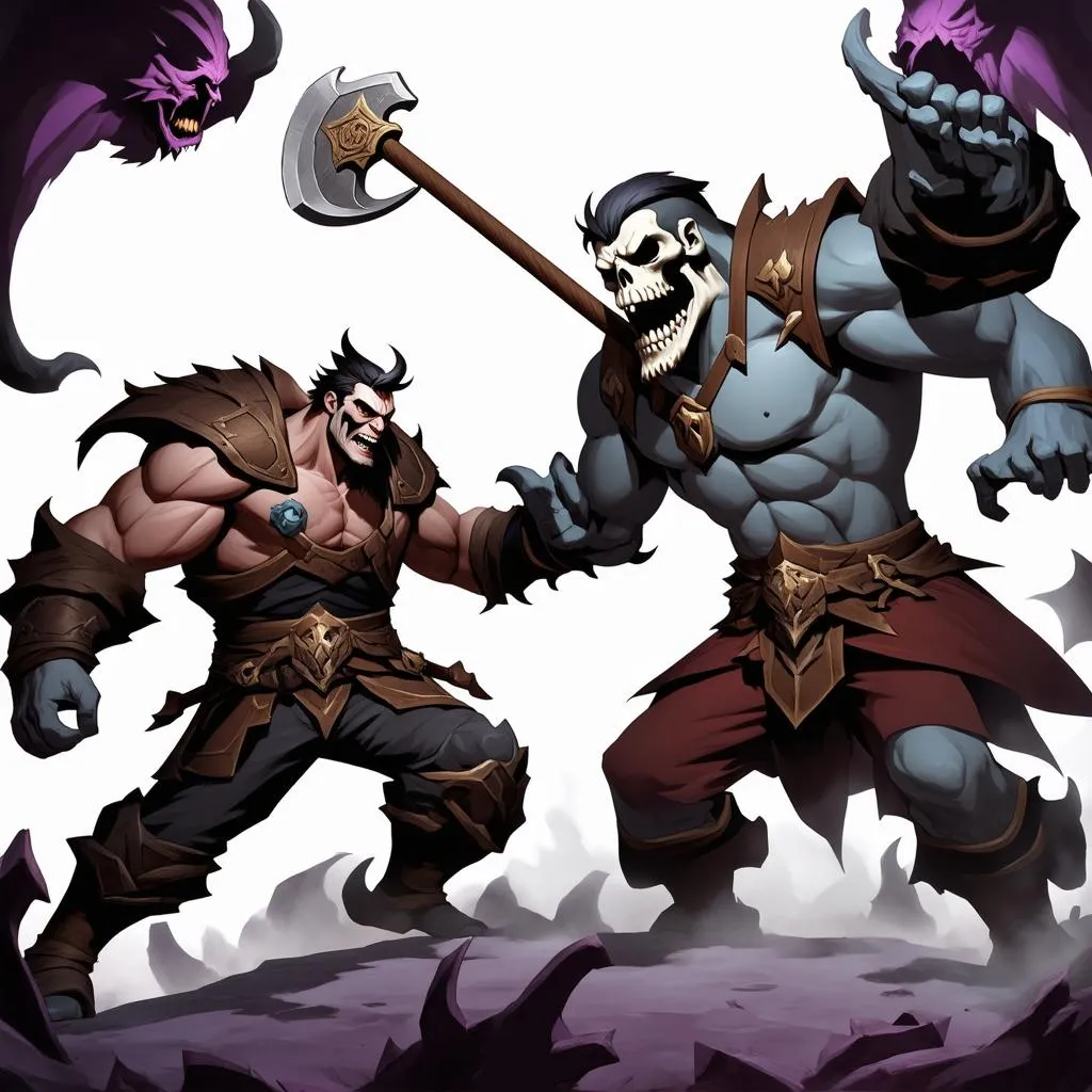 Darius and Yorick fight