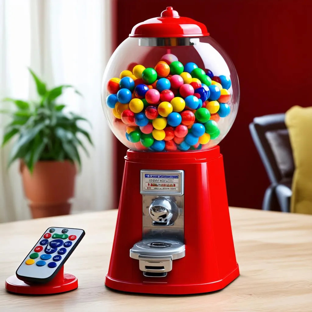 Máy bán kẹo gumball điều khiển từ xa