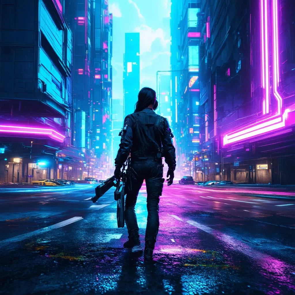 Hình nền gaming 4K Cyberpunk