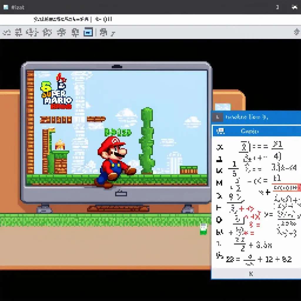 Game học toán để chơi Mario