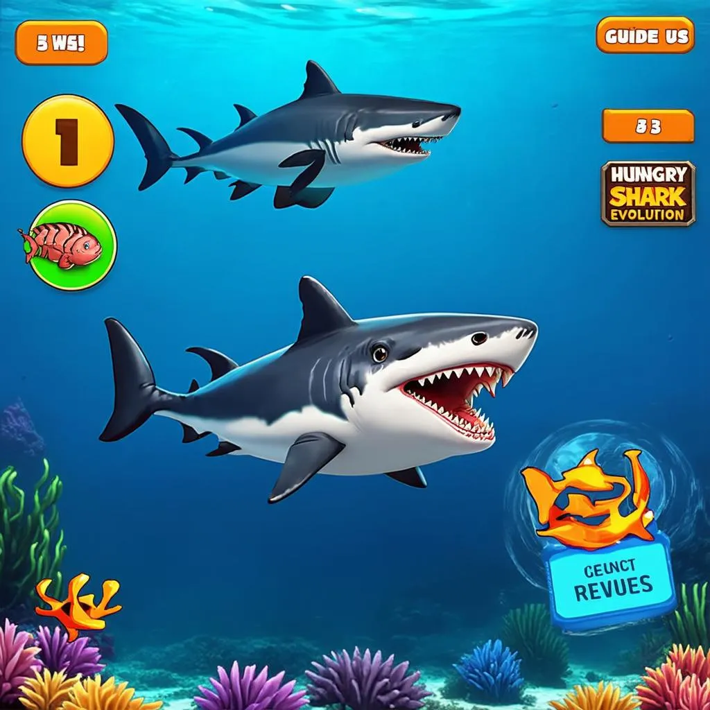 Hướng dẫn chơi Hungry Shark Evolution