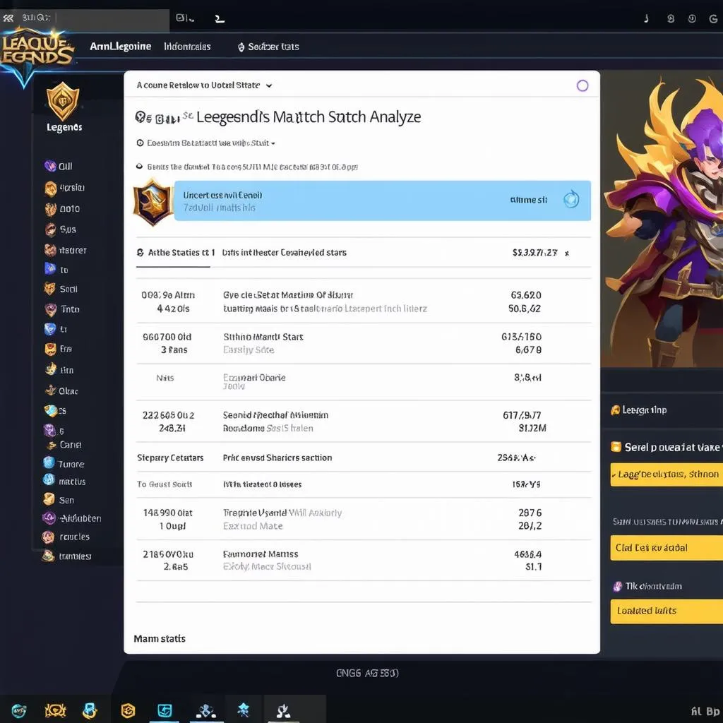 Hướng dẫn xem thống kê trận đấu Liên Minh Huyền Thoại