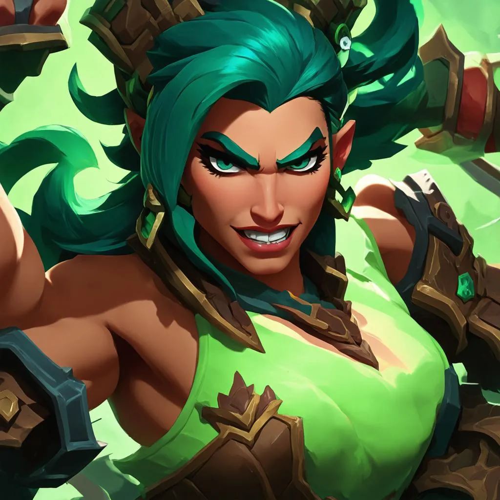 Illaoi tấn công đường trên