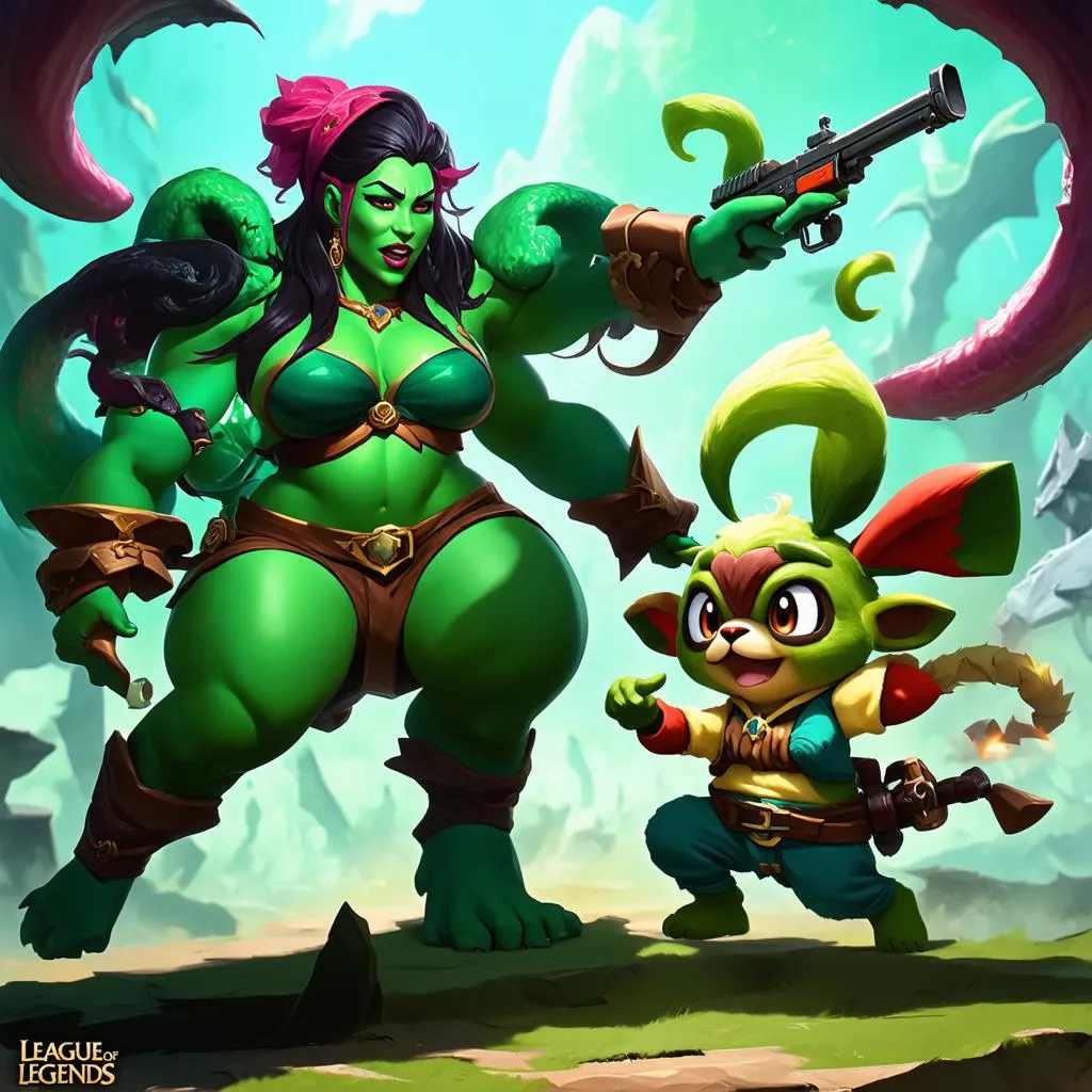 Illaoi vs Teemo Giao Tranh