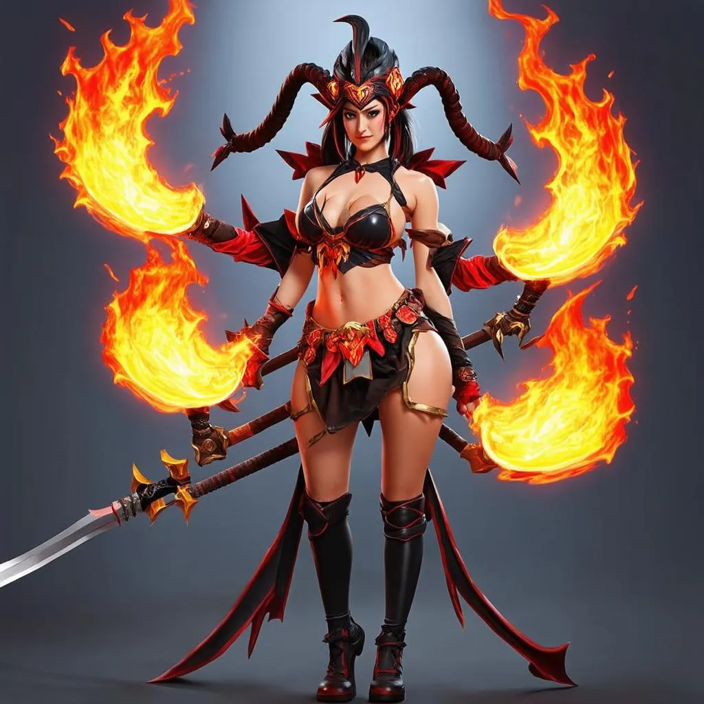 Cosplay Infernal Akali