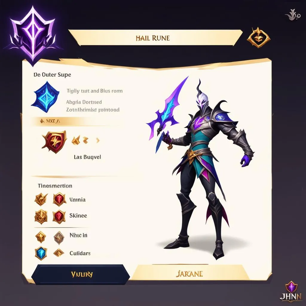 Bảng ngọc bổ trợ Jhin