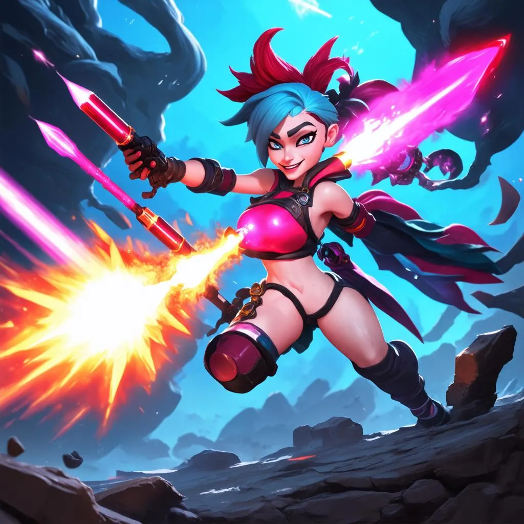 Jinx URF bắn pháo