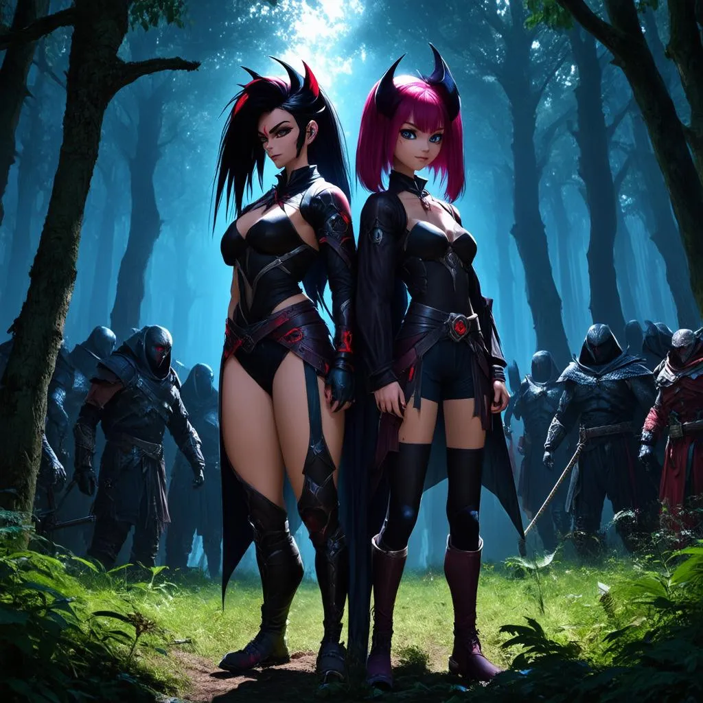 Kayn và Evelynn trong game Liên Minh Huyền Thoại