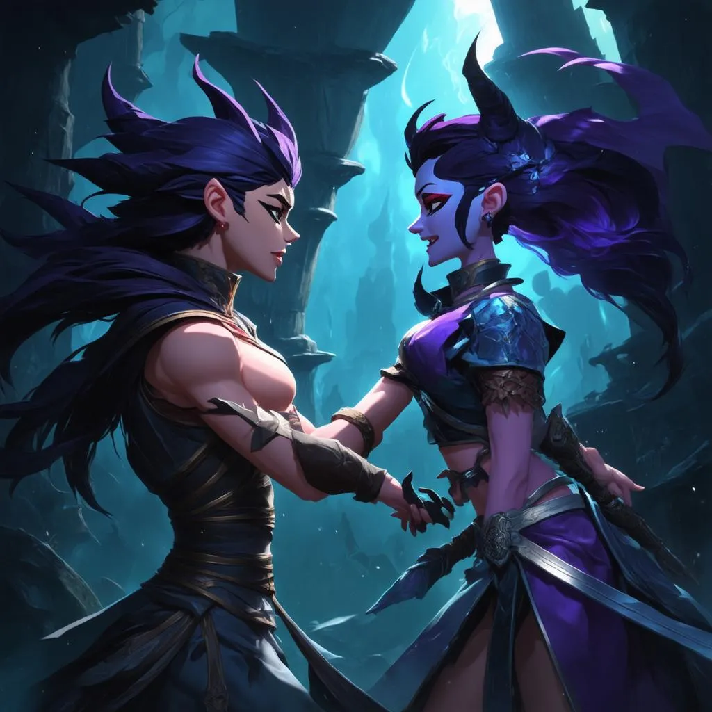 Kayn và Evelynn: Khi Bóng Tối Giao Hòa Cùng Nỗi Đau