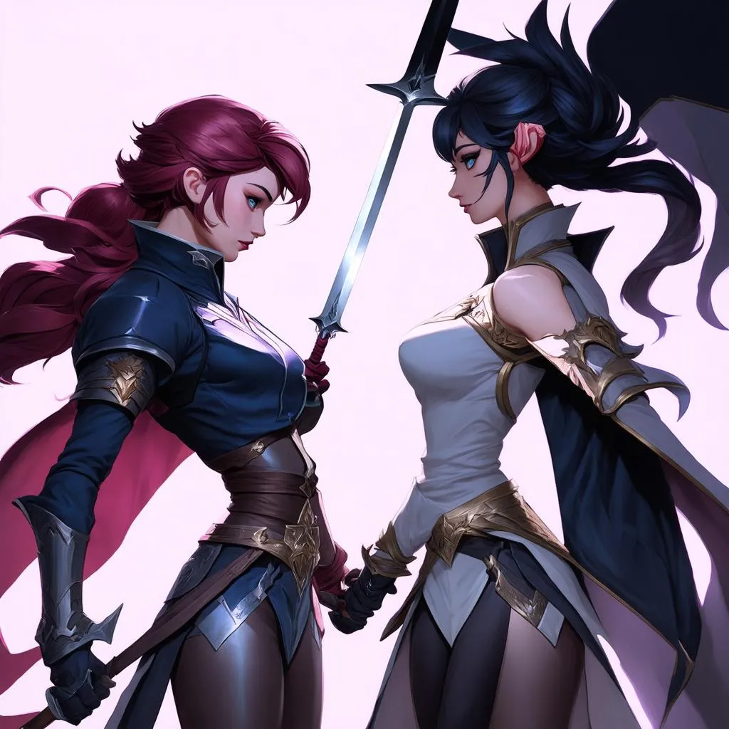 Fiora đấu với Camille