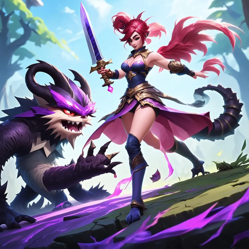 Fiora khắc chế Maokai