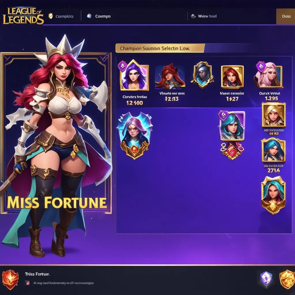 Khắc chế Miss Fortune bằng tướng