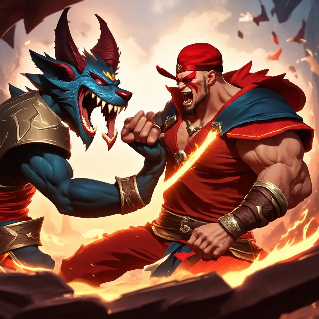 Lee Sin Khắc Chế Warwick