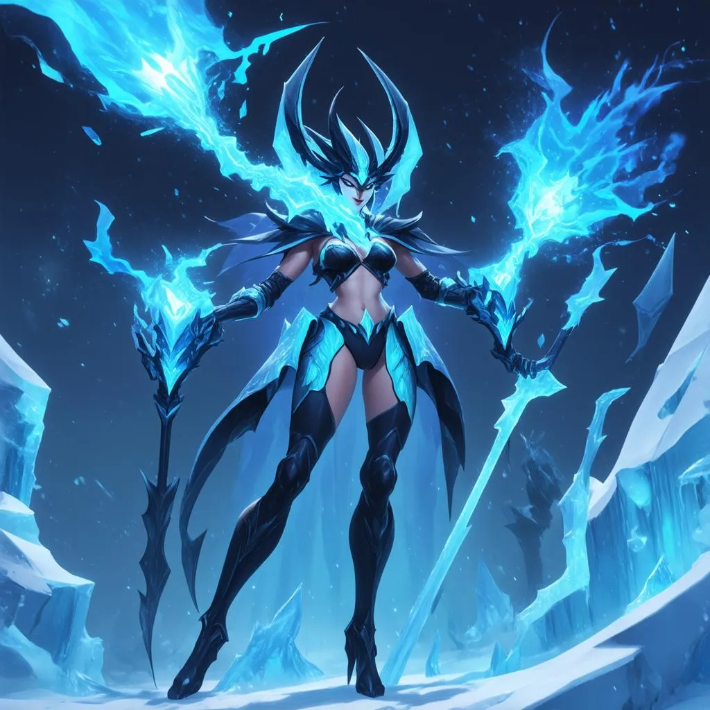 Lissandra dùng kĩ năng khống chế Zed