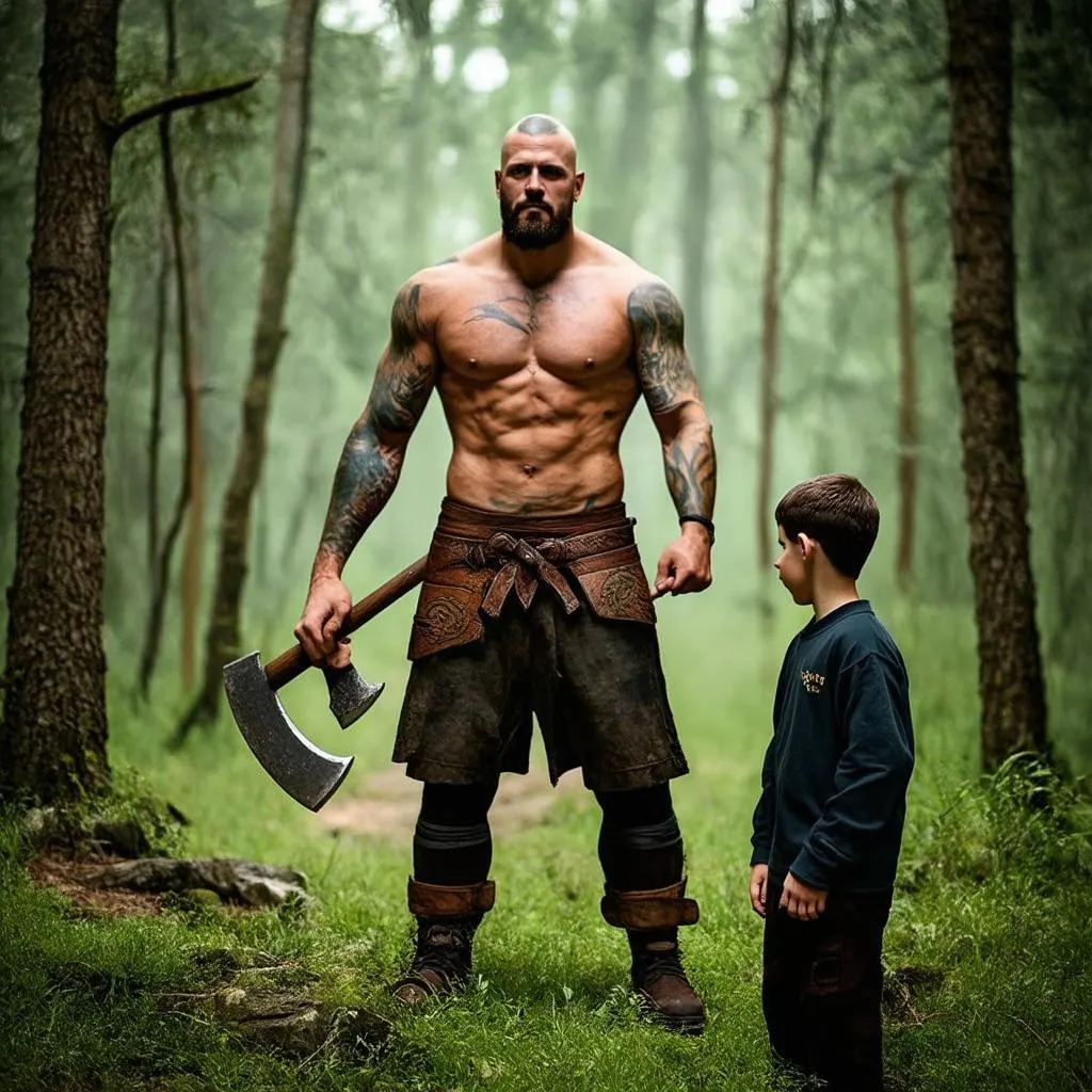 Kratos và Atreus trong God of War (2018)