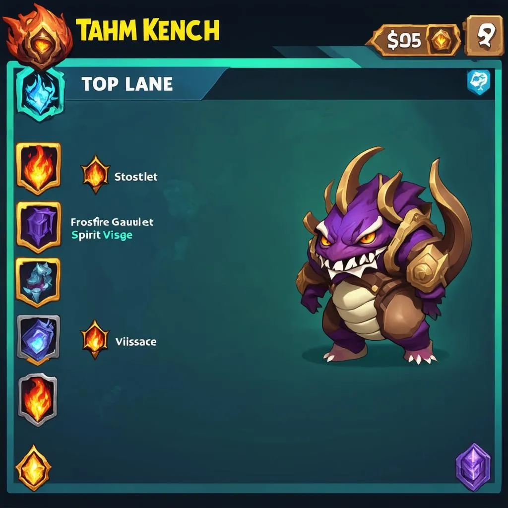 Lên đồ cho Tahm Kench đi Top