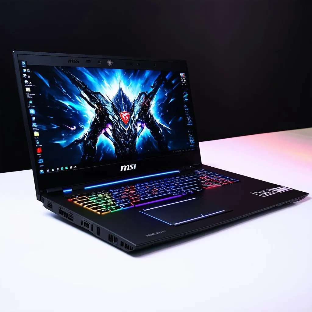 Laptop MSI gaming đèn led ấn tượng