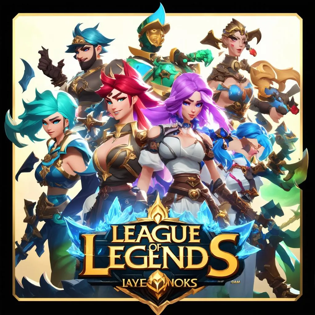 Hình ảnh các vị tướng trong tựa game League of Legends