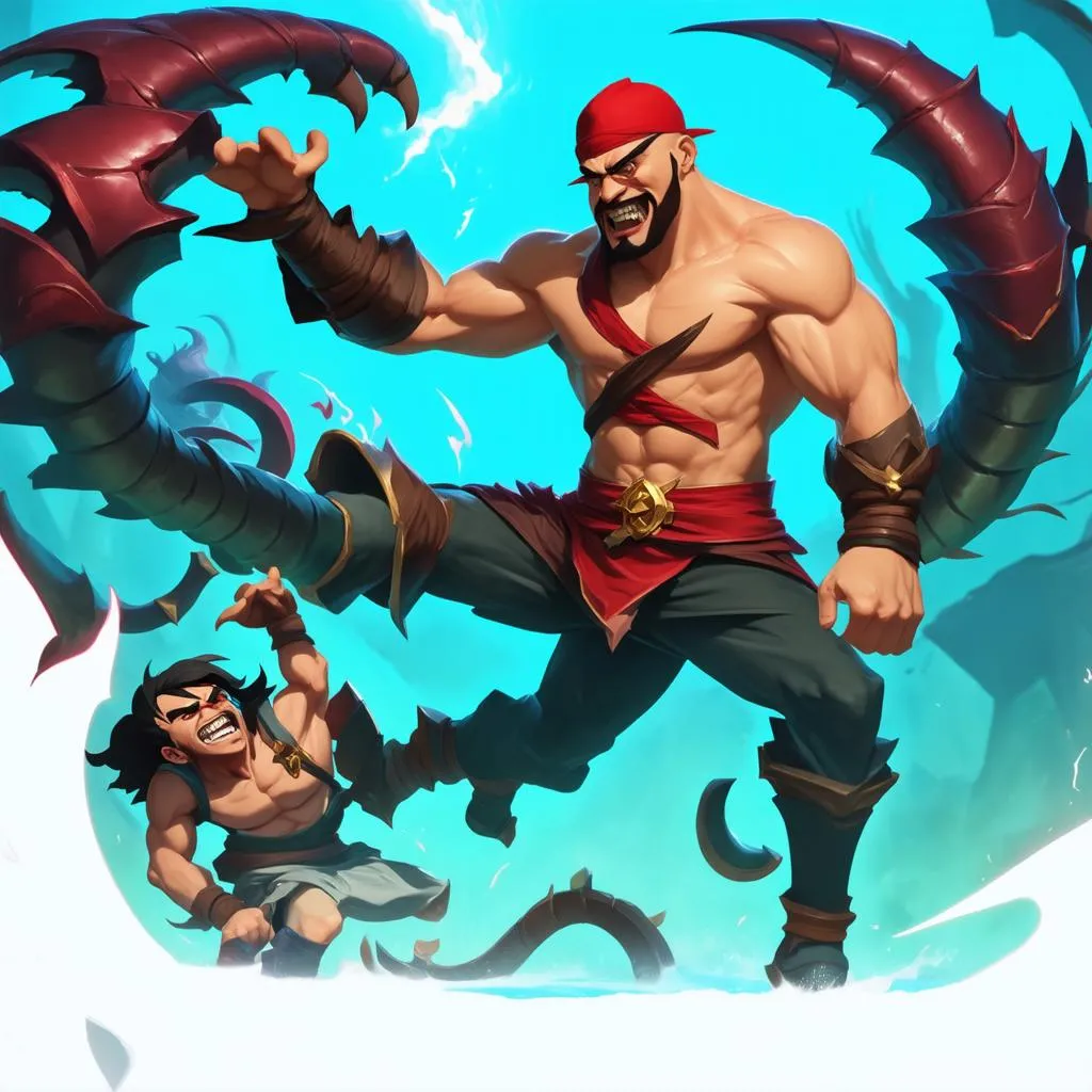 Lee sin đang gánh team trong Liên Minh Huyền Thoại