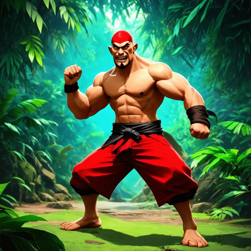 Lee Sin nhảy múa trong rừng