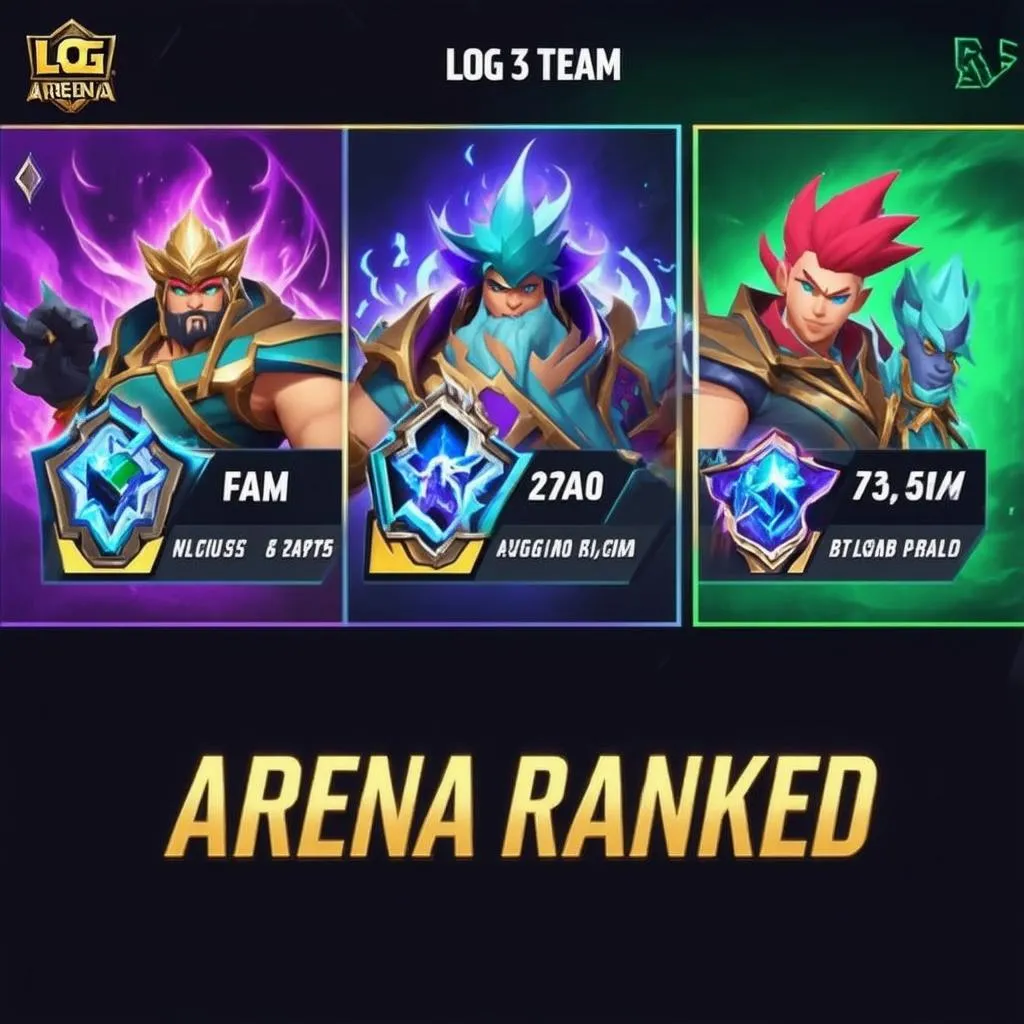 Hình ảnh về một team chơi Arena Ranked