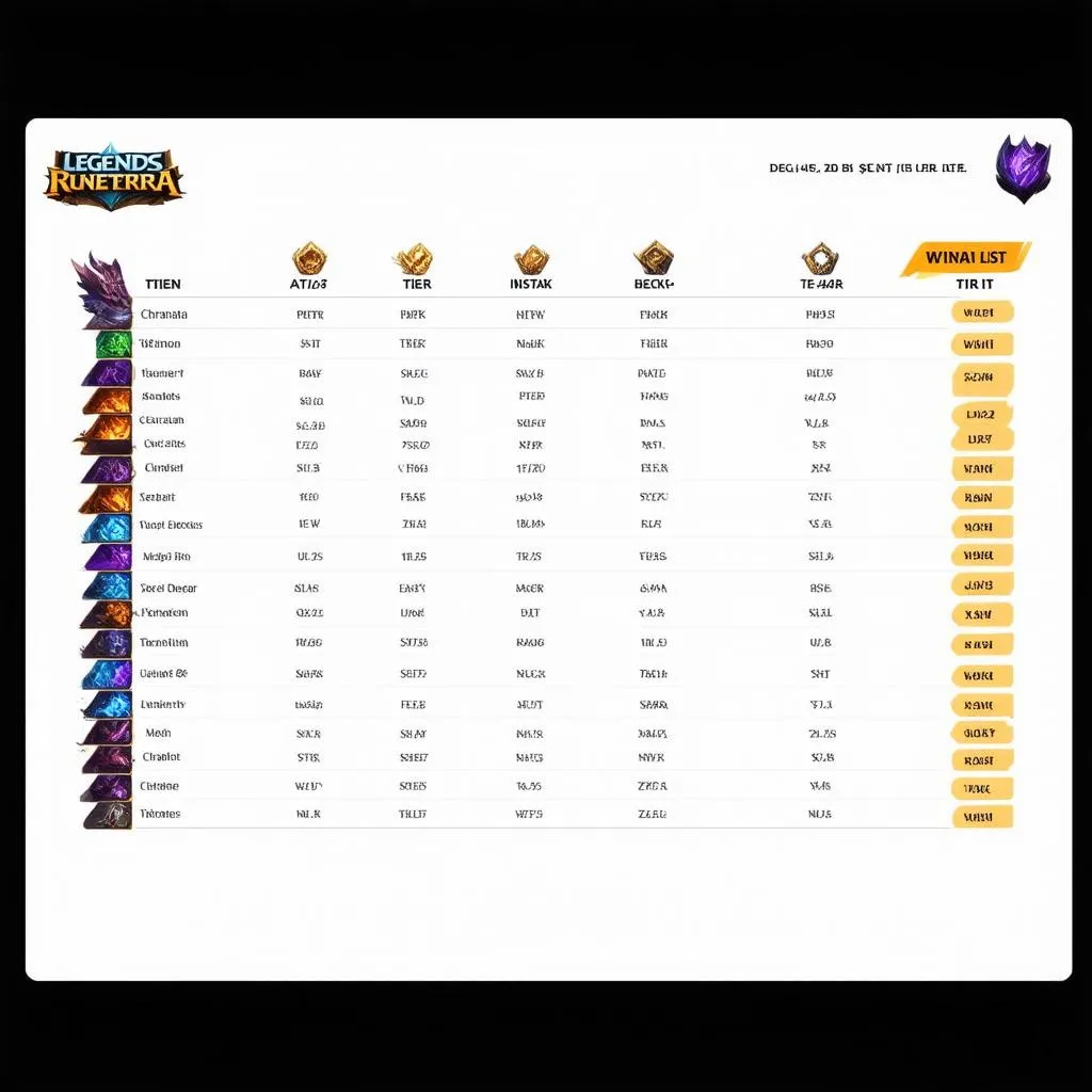 Legends of Runeterra Tier List Ranking