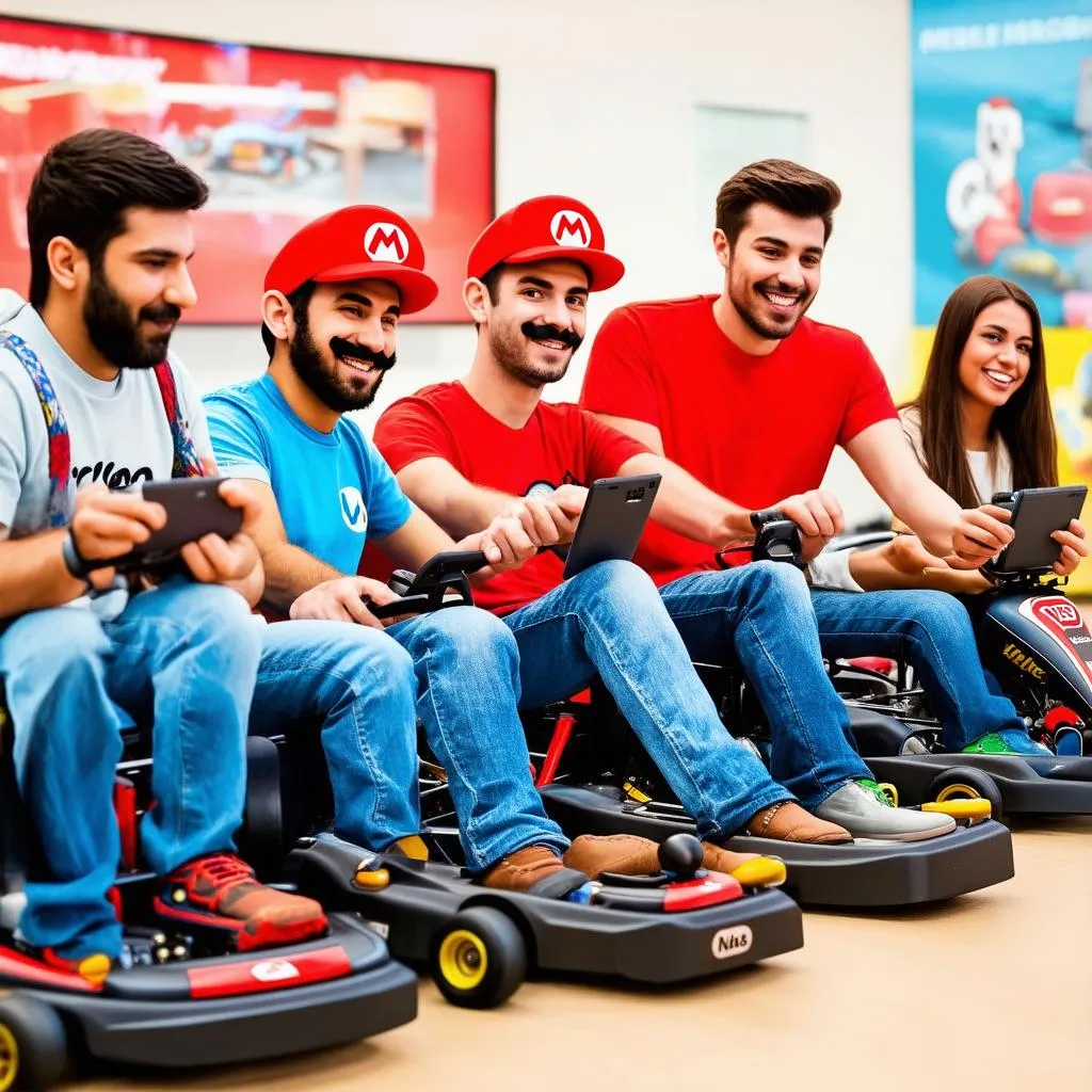 Mario Kart racing game