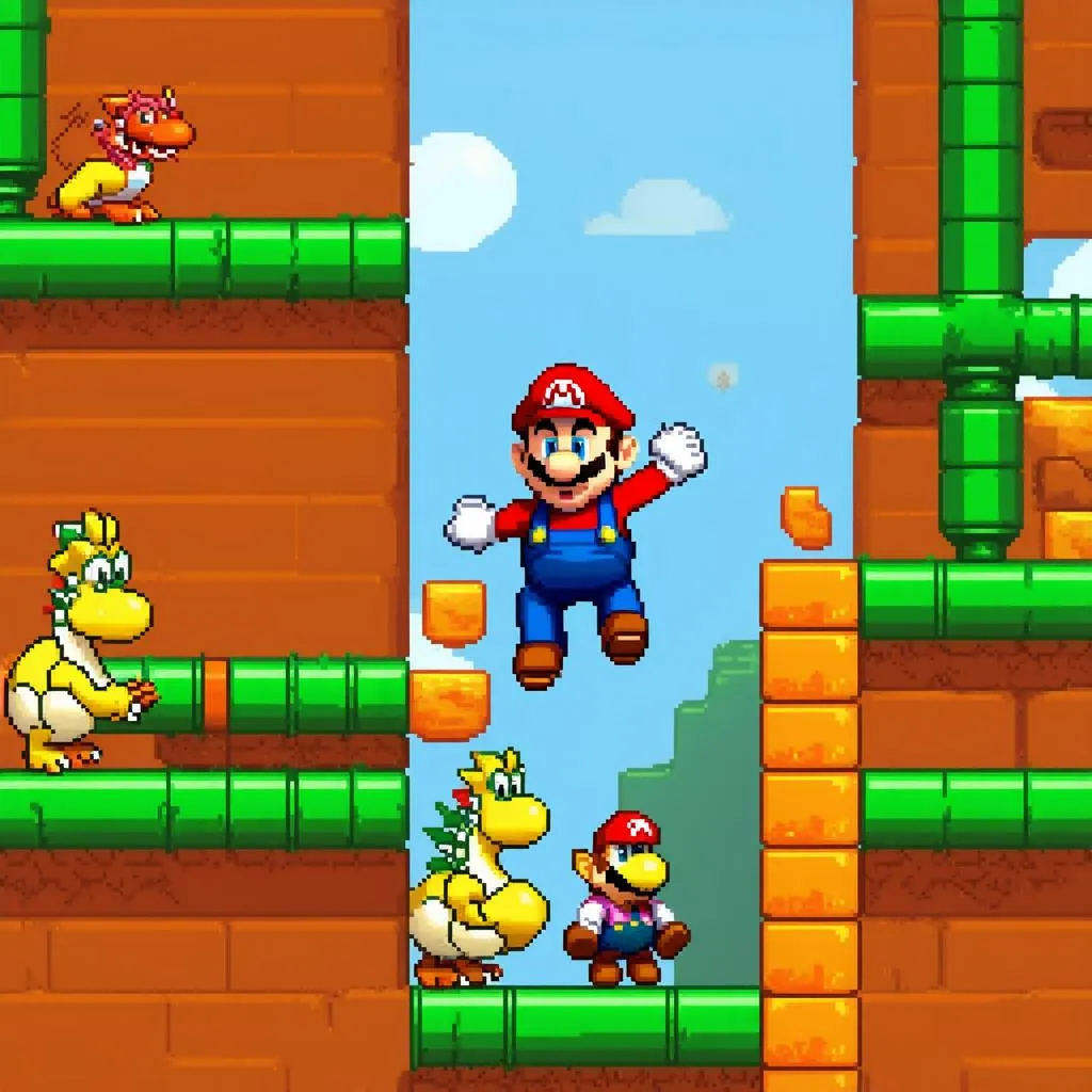 Mario vượt chướng ngại vật