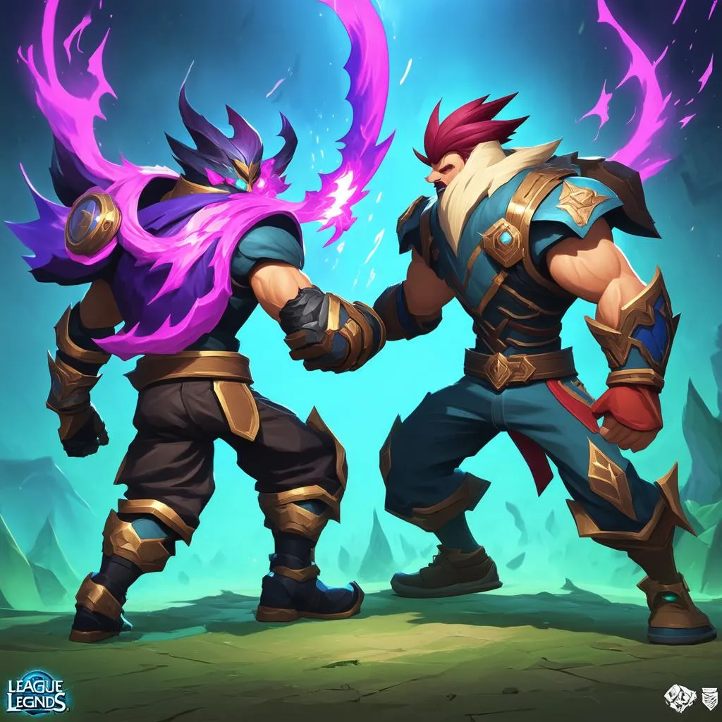 Max and Jax duo in League of Legends