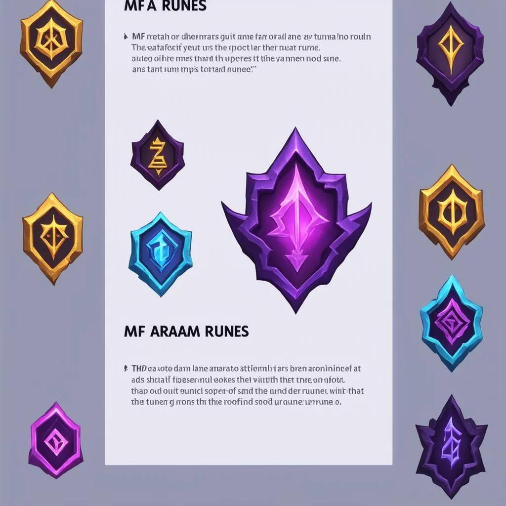 mf aram runes tips