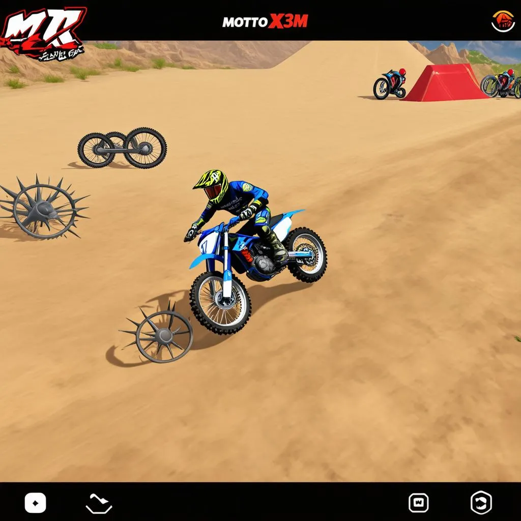 Obstacles in Moto X3M