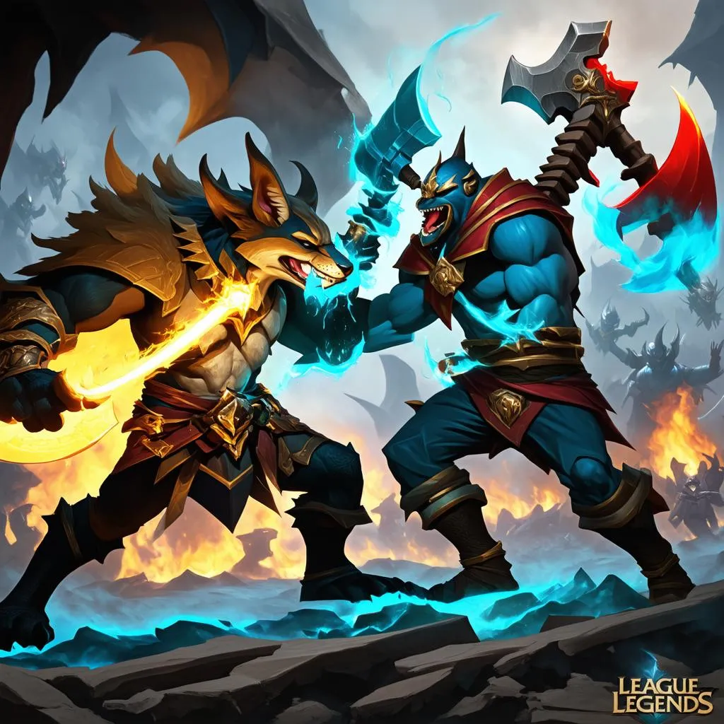 Nasus đối đầu Darius