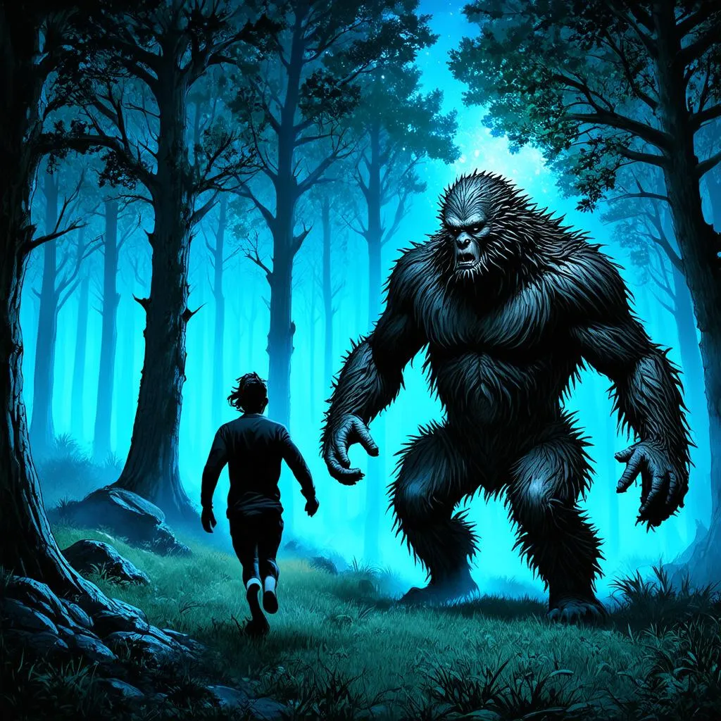 Người chơi chạy trốn Bigfoot