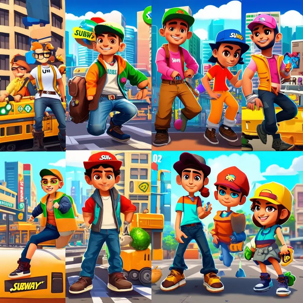 Subway Surfers characters