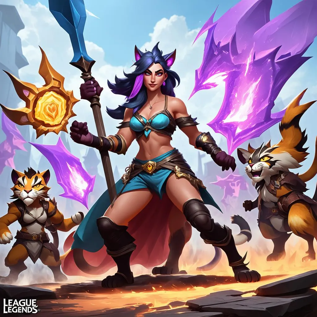 Nidalee Aram tung hoành trên chiến trường