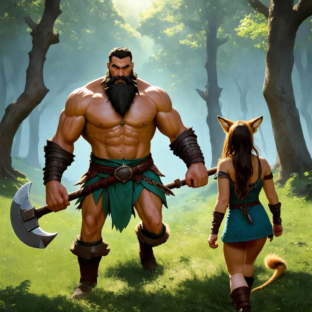 Olaf truy đuổi Nidalee