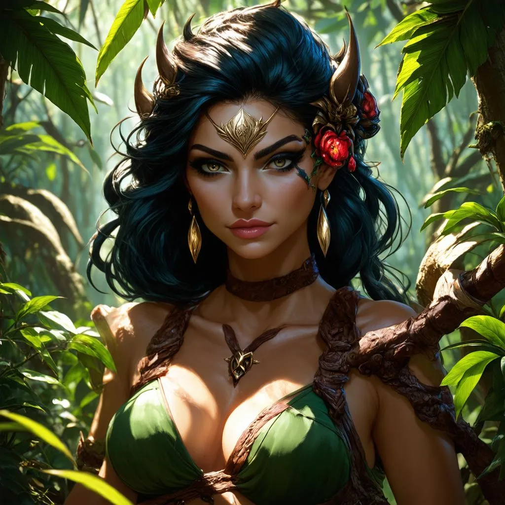 Nidalee trong rừng xanh